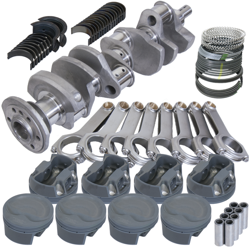 Eagle Chevy 350 3.750in Crank 6.000in H-Beam -16cc Inv Dome 4.060in Pistons Balanced Assembly