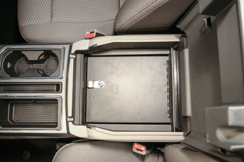 Tuffy Products Tuffy Console Safe W/ Key Lock For Ford Fseries Flow Thru Console