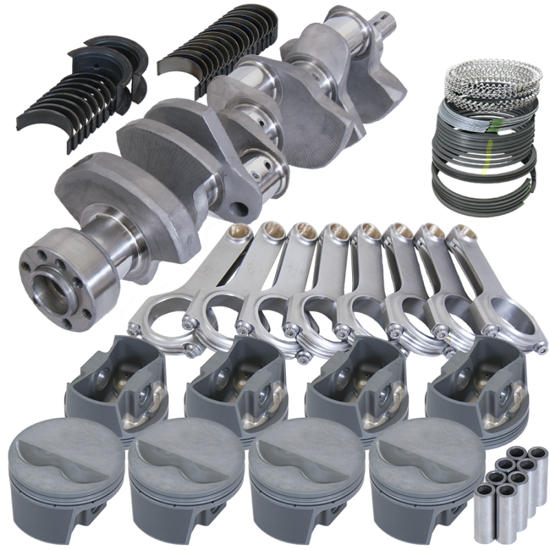 Eagle Chevy LT1 350 1Pc 3.480in Crank 5.700in H-Beam -5cc Flat Top 4.030in Pistons Rotating Assembly