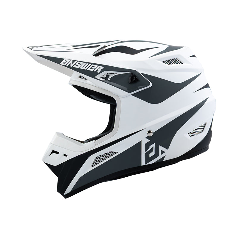 Answer 26 AR1 Mototown Helmet Glossy White/Grey/Black - Small