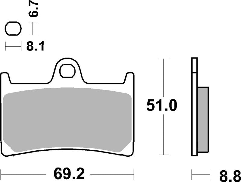 Brembo Powersports Brembo Carbon Ceramic Upgrade Brake Pad