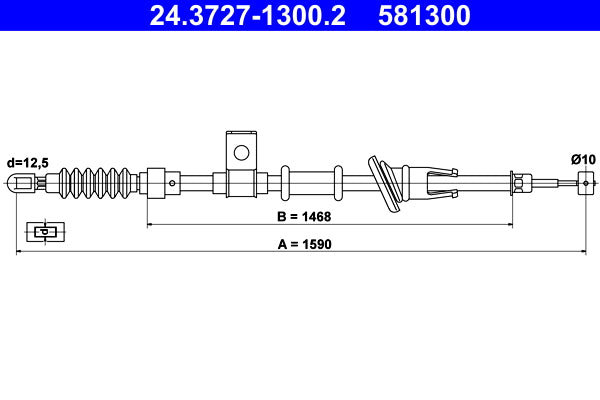BOSCH 1987477962 Parking Brake Cable Pull
