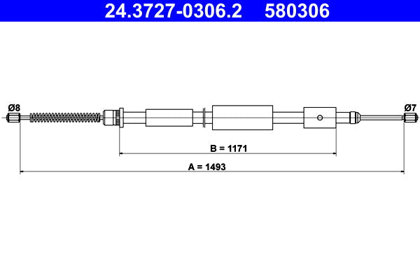 BOSCH 1987477897 Parking Brake Cable Pull