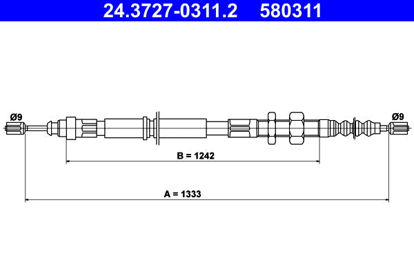 BOSCH 1987482265 Parking Brake Cable Pull