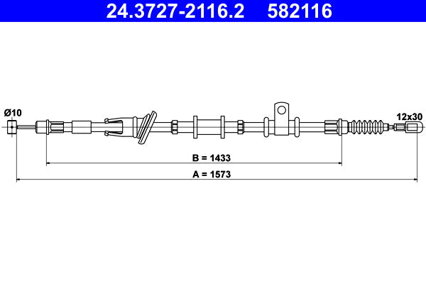 BOSCH 1987482242 Parking Brake Cable Pull