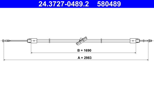 BOSCH 1987477947 Parking Brake Cable Pull