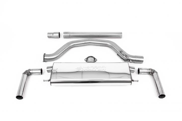 MillTek SSXVW621 VW Golf 80mm OPF/GPF Back System with Carbon Jet-115 Trims - EC Approved