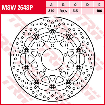 TRW MOTO MSW264SP Brake Disc