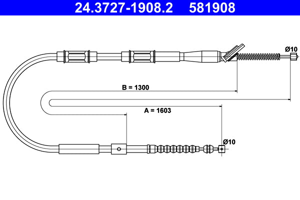 BOSCH 1987477403 Parking Brake Cable Pull