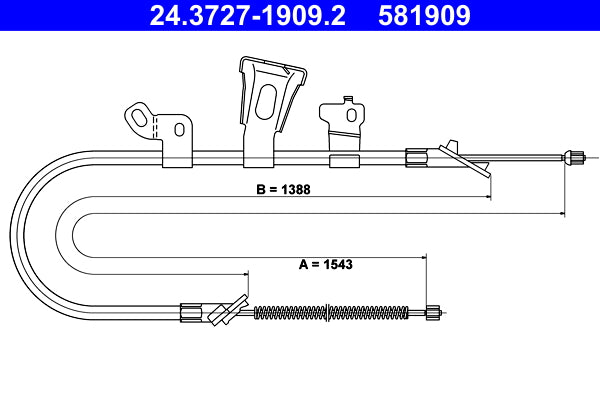 BOSCH 1987477831 Parking Brake Cable Pull