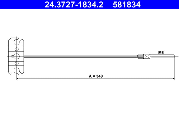 BOSCH 1987482638 Parking Brake Cable Pull