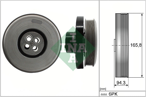 INA 544060210 Crankshaft Belt Pulley
