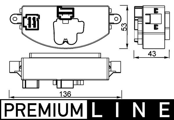 Mahle ABR106000P - Regulator, interior blower