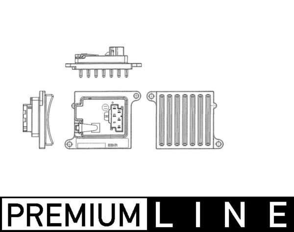Mahle ABR36000P - Resistor, interior blower