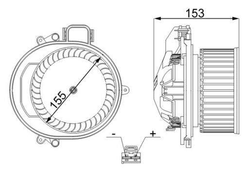 Mahle AB257000S - Interior Blower