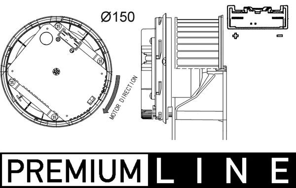 Mahle AB263000P - Interior Blower