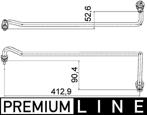 Mahle AHX4000P - Oil Hose