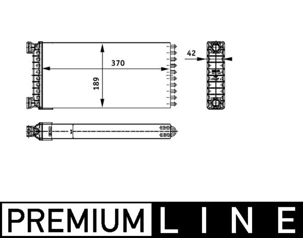 Mahle AH130000P - Heat Exchanger, interior heating