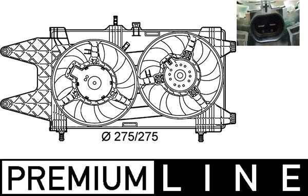 Mahle CFF140000P - Fan, engine cooling