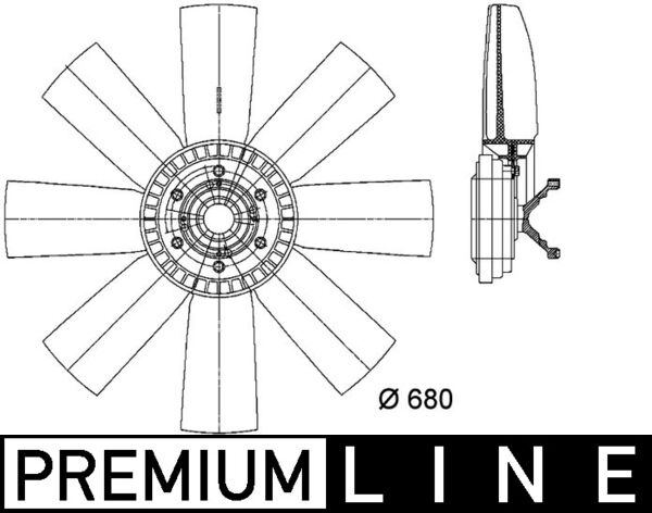 Mahle CFF432000P - Fan, engine cooling