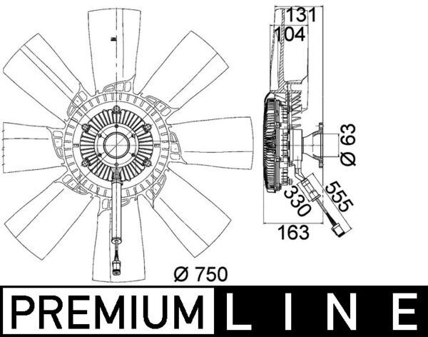 Mahle CFF473000P - Fan, engine cooling