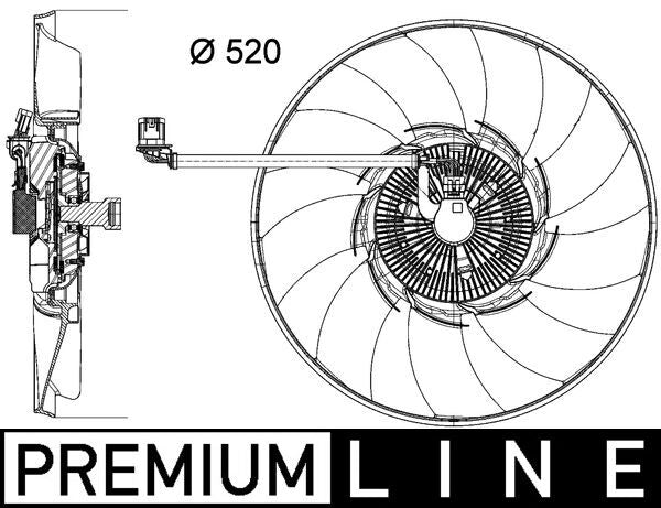 Mahle CFF474000P - Fan, engine cooling