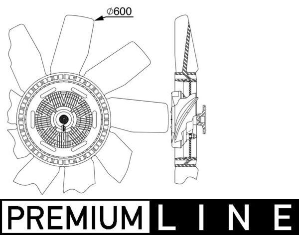 Mahle CFF511000P - Fan, engine cooling