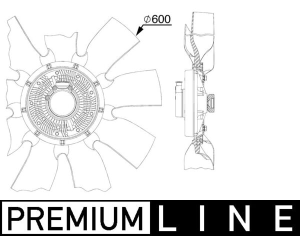 Mahle CFF518000P - Fan, engine cooling