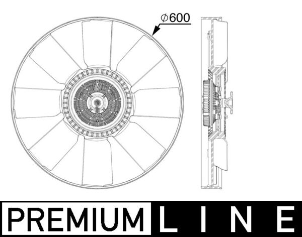 Mahle CFF519000P - Fan, engine cooling