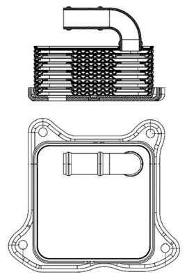 Mahle CLC2000S - Oil Cooler, engine oil