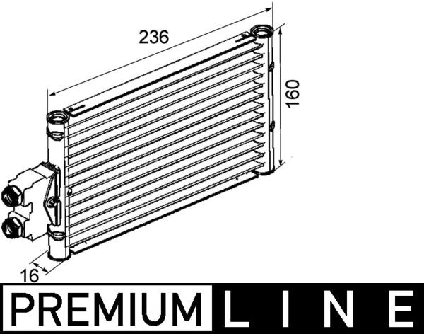Mahle CLC74000P - Oil Cooler, automatic transmission