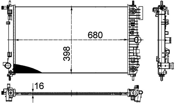 Mahle CR1098000P - Radiator, engine cooling