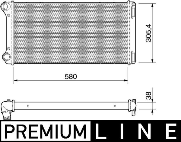 Mahle CR1109000P - Radiator, engine cooling