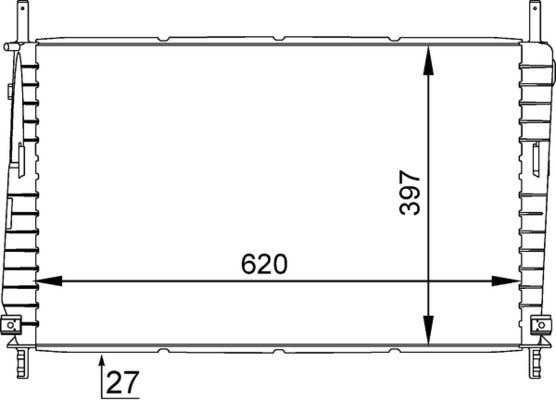 Mahle CR1141000S - Radiator, engine cooling