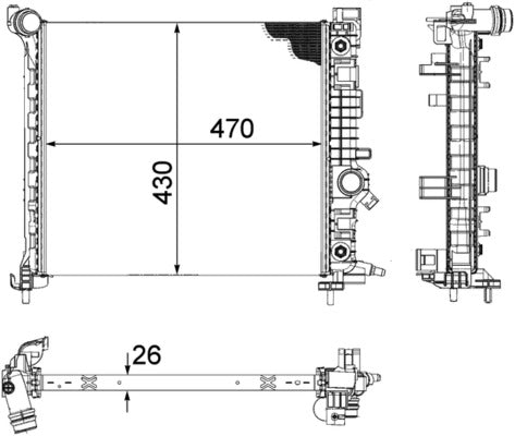 Mahle CR1190000P - Radiator, engine cooling