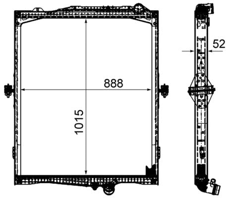 Mahle CR2095000P - Radiator, engine cooling