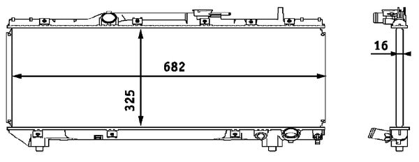 Mahle CR535000S - Radiator, engine cooling