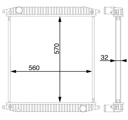 Mahle CR703000S - Radiator, engine cooling