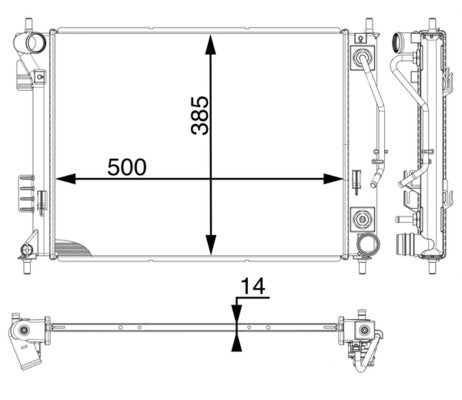 Mahle CR1973000P - Radiator, engine cooling