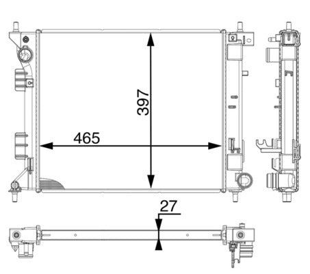 Mahle CR1980000P - Radiator, engine cooling