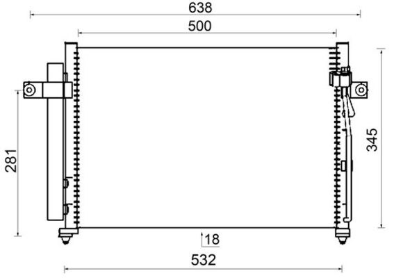 Mahle AC417000S - Condenser, air conditioning