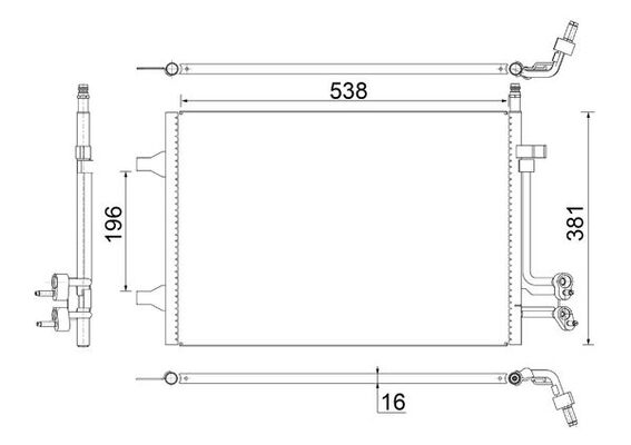 Mahle AC692000S - Condenser, air conditioning