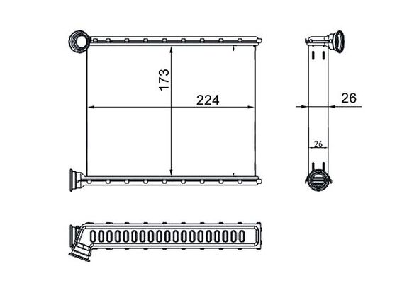 Mahle AH270000S - Heat Exchanger, interior heating