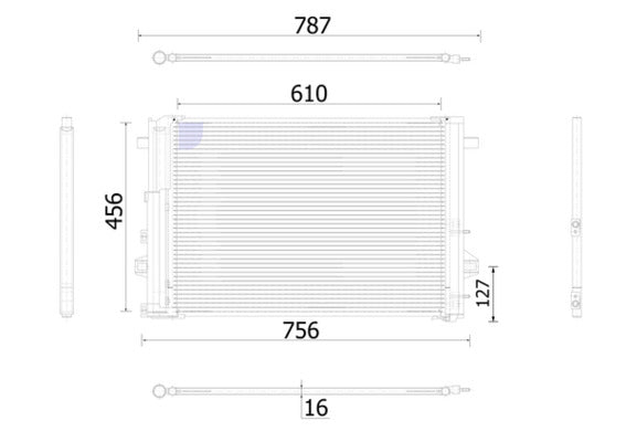 Mahle AC933000S - Condenser, air conditioning