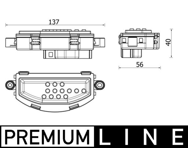 Mahle ABR158000P - Regulator, interior blower