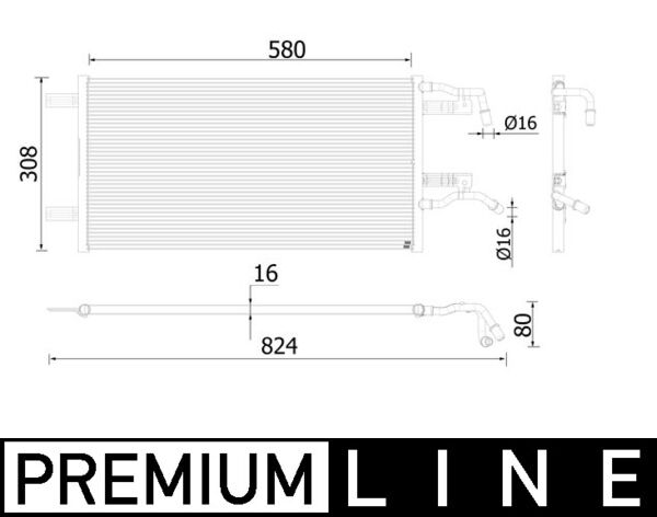 Mahle CR935000P - Radiator, engine cooling