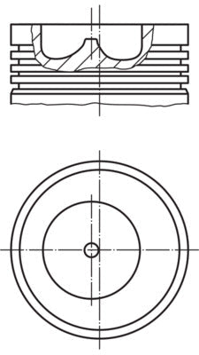 Mahle 0078500 - Piston with rings and pin