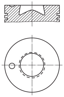 Mahle 0036200 - Piston with rings and pin