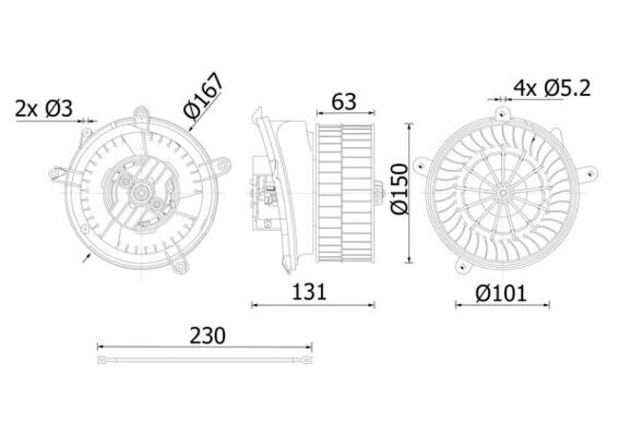 Mahle AB59000S - Interior Blower