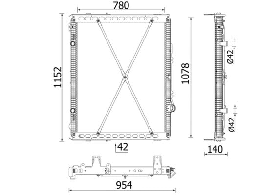 Mahle CR2639000P - Radiator, engine cooling